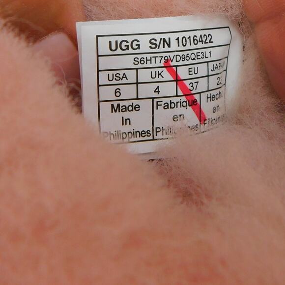 Ugg Bailey Button II Suede Water Resistant Pink Boots Size 6 Women New - Picture 9 of 10